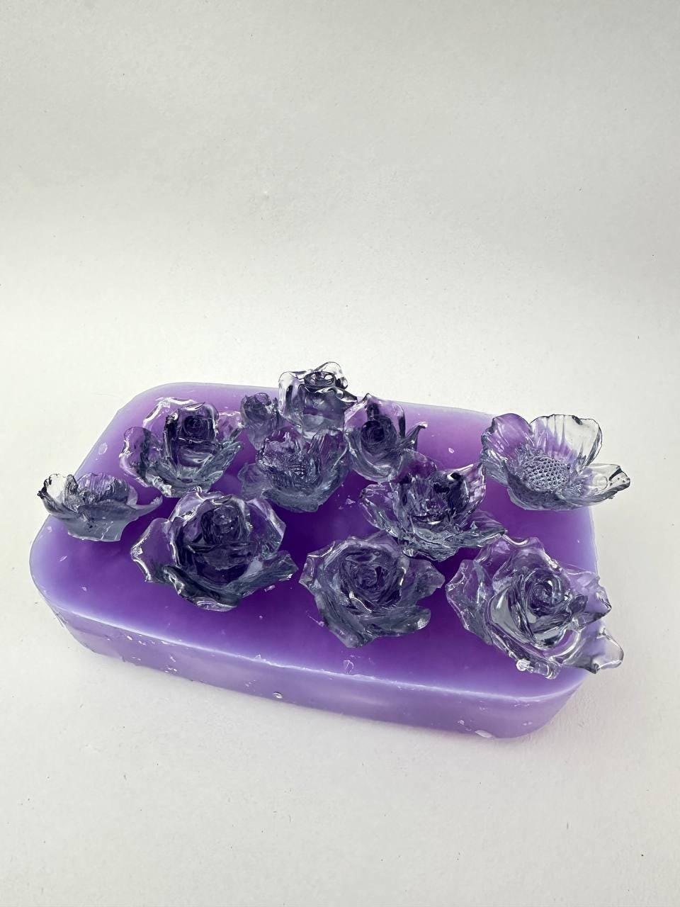 Large Floral Set 3D Silicone Resin Molds - 11 Small Flower Designs Resin Molds Ideas Decor Shop