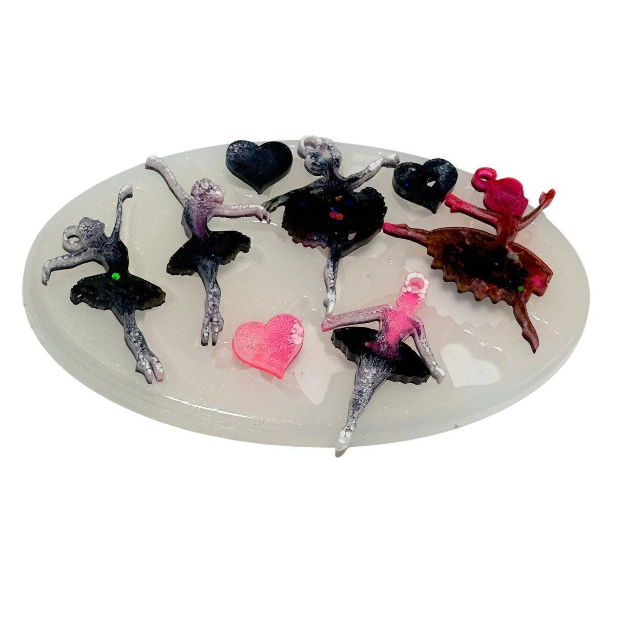 Large Silicone Ballerina Mold Set - 5-Piece - for Resin, Epoxy Art Resin Molds Ideas Decor Shop