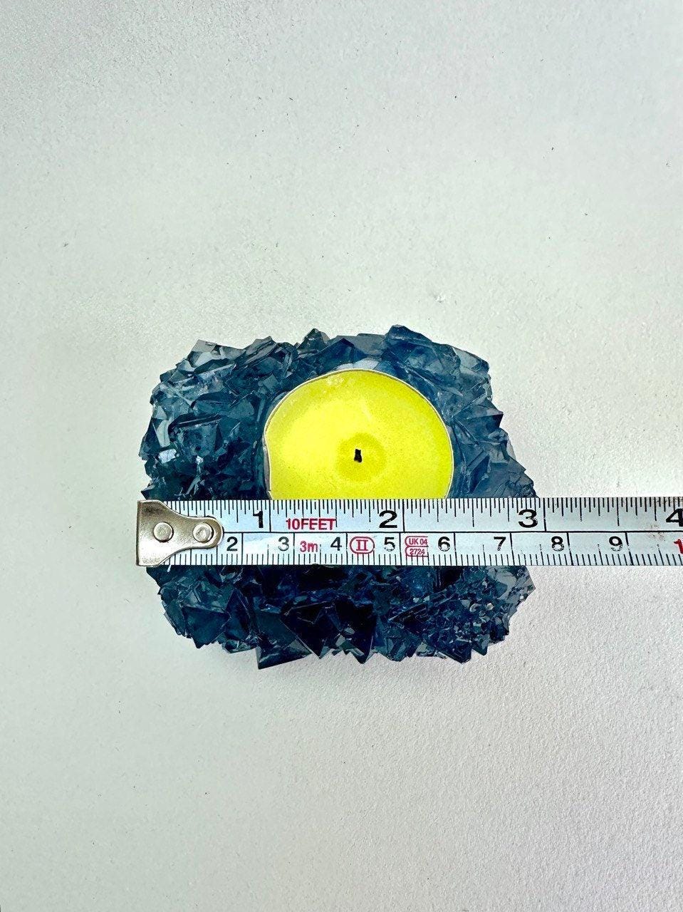 Geode Resin Casting Mold - Crystal Tea Light Holder Artisan Design Resin Molds Ideas Decor Shop
