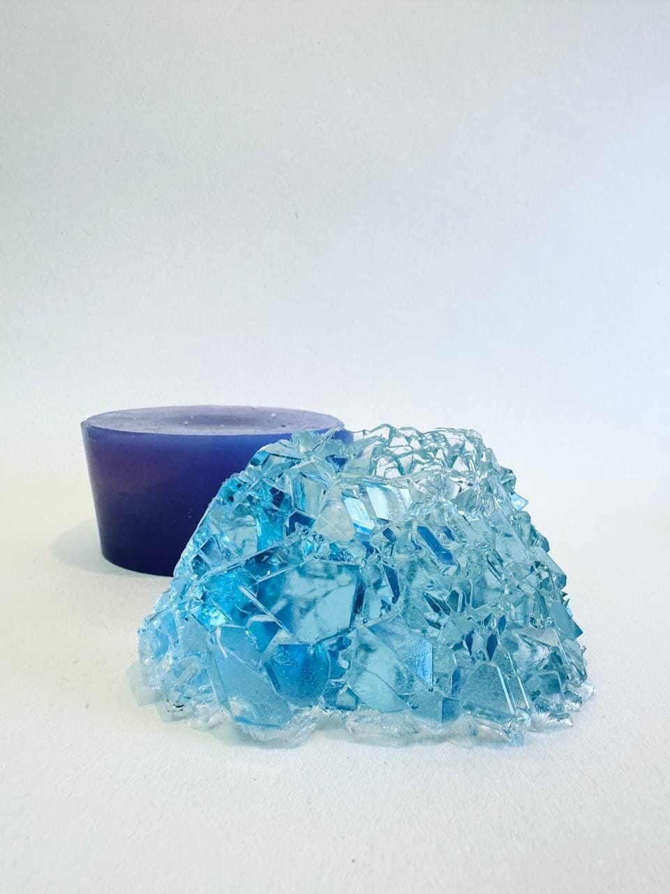 Geode Resin Casting Mold - Crystal Tea Light Holder Artisan Design Silicone Mold Ideas Decor Shop