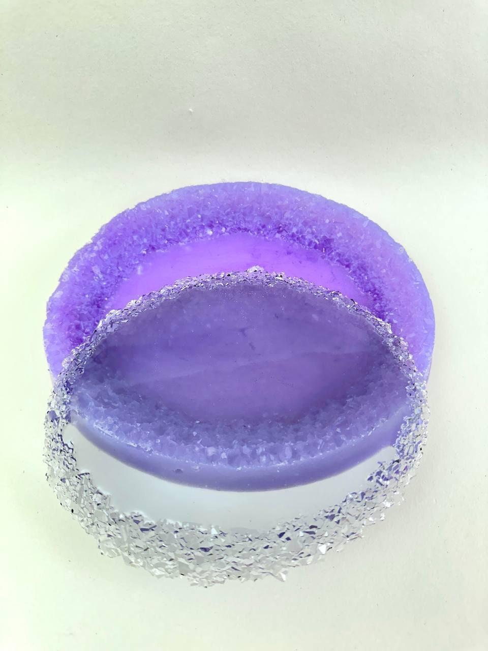 Large Oval Resin Tray Mold with Crystal Edges - Silicone Craft Form for Chic Serving Platters Resin Molds Ideas Decor Shop