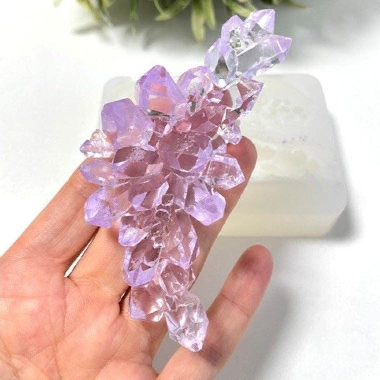2 Set Professional Crystal Cluster Molds for Elegant Resin Décor Resin Molds Ideas Decor Shop