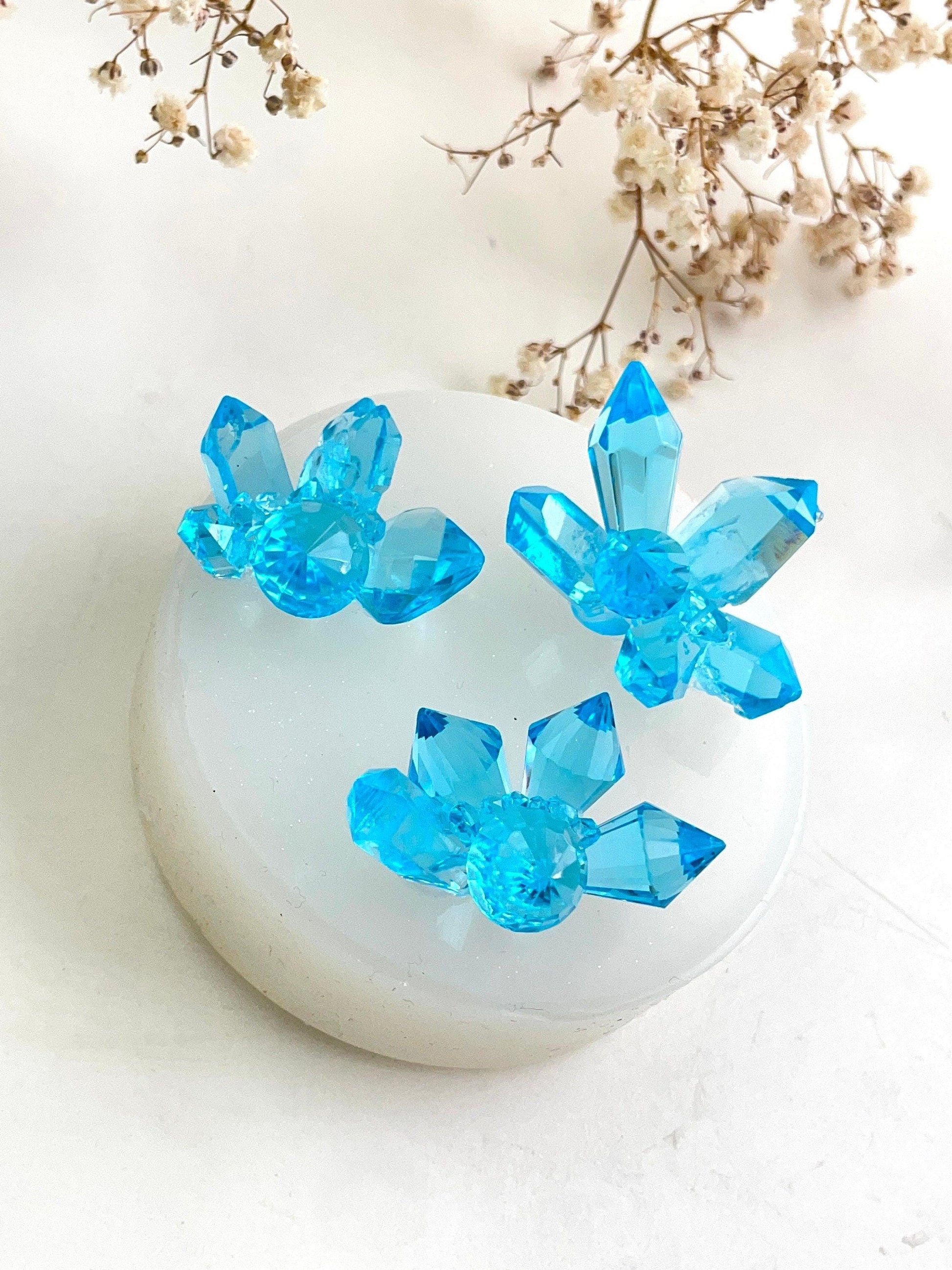 3 Little Crystals Silicone Mold for Stunning Resin Art Creations Silicone Mold Ideas Decor Shop