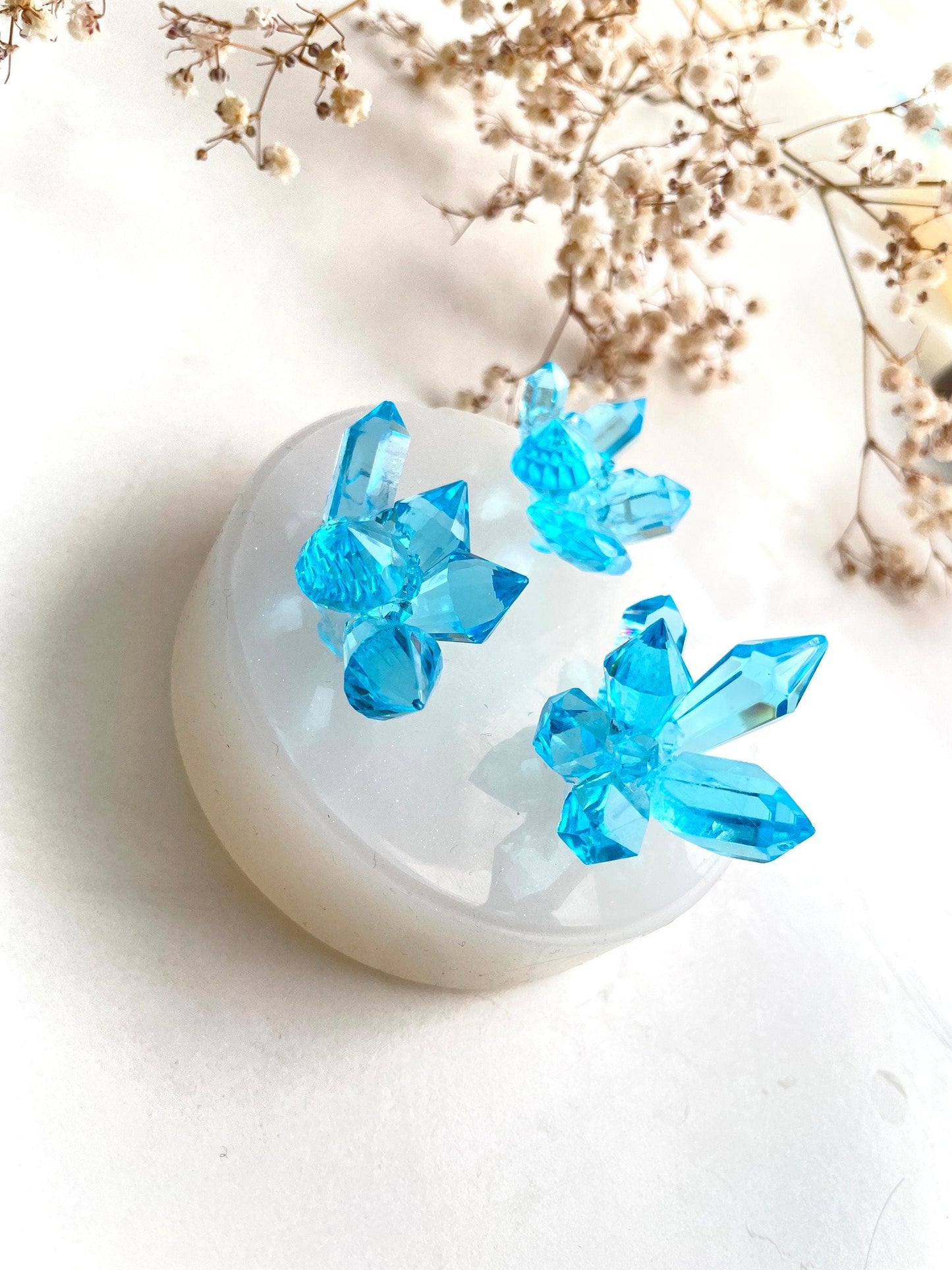 3 Little Crystals Silicone Mold for Stunning Resin Art Creations Silicone Mold Ideas Decor Shop