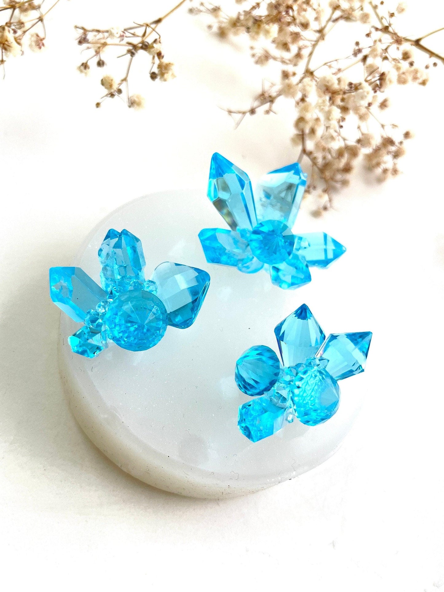 3 Little Crystals Silicone Mold for Stunning Resin Art Creations Silicone Mold Ideas Decor Shop