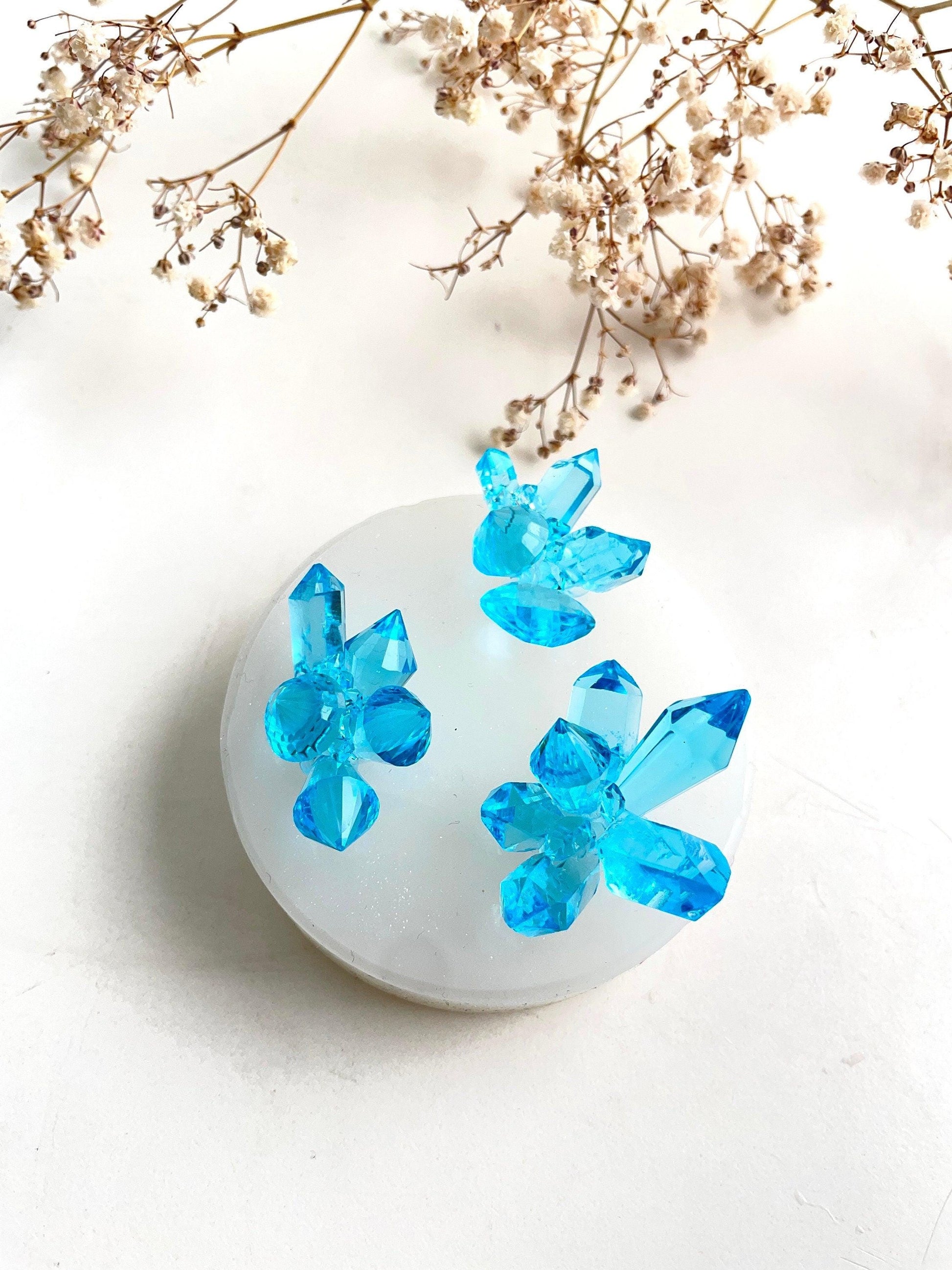 3 Little Crystals Silicone Mold for Stunning Resin Art Creations Silicone Mold Ideas Decor Shop