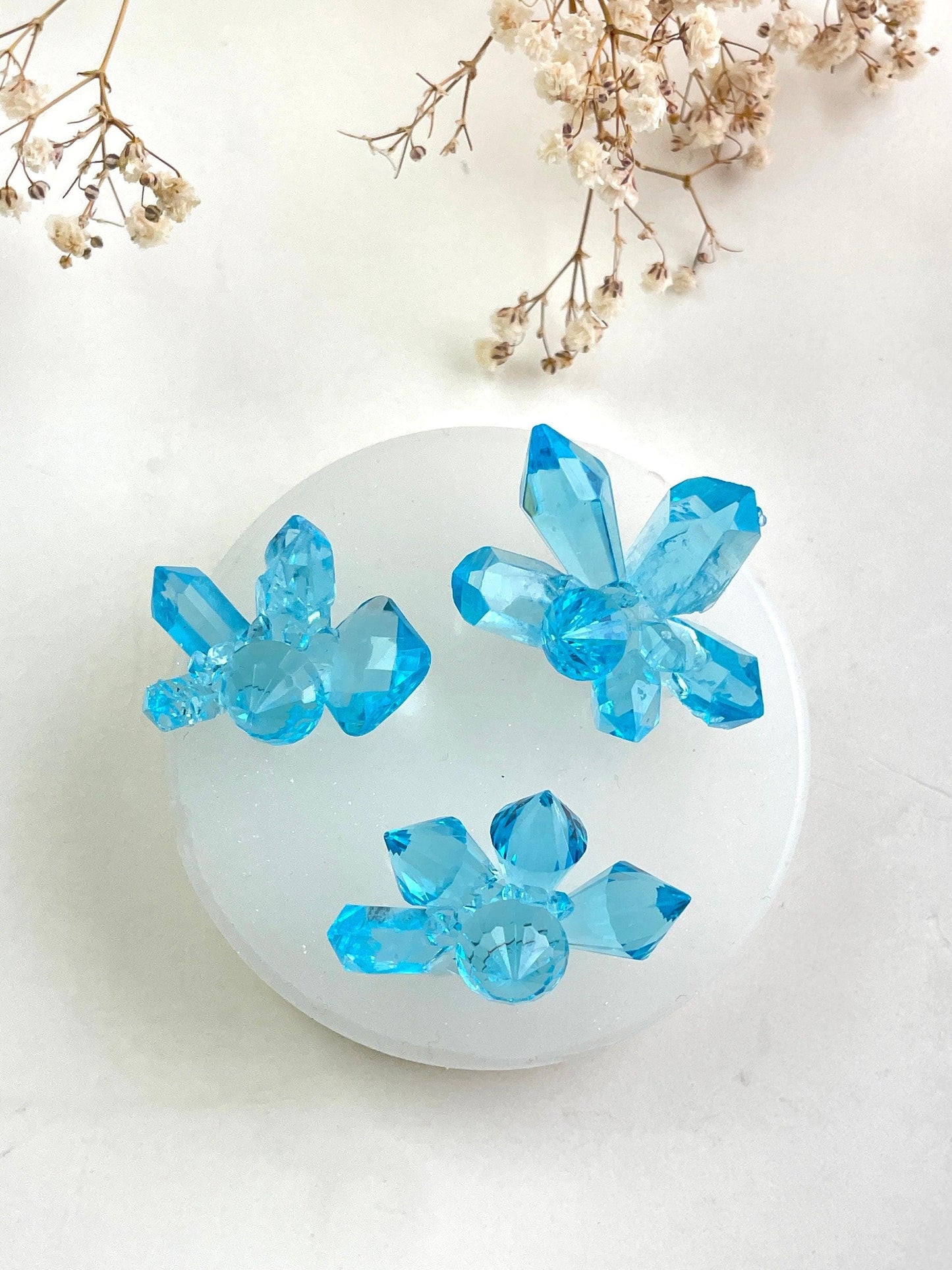 3 Little Crystals Silicone Mold for Stunning Resin Art Creations Silicone Mold Ideas Decor Shop