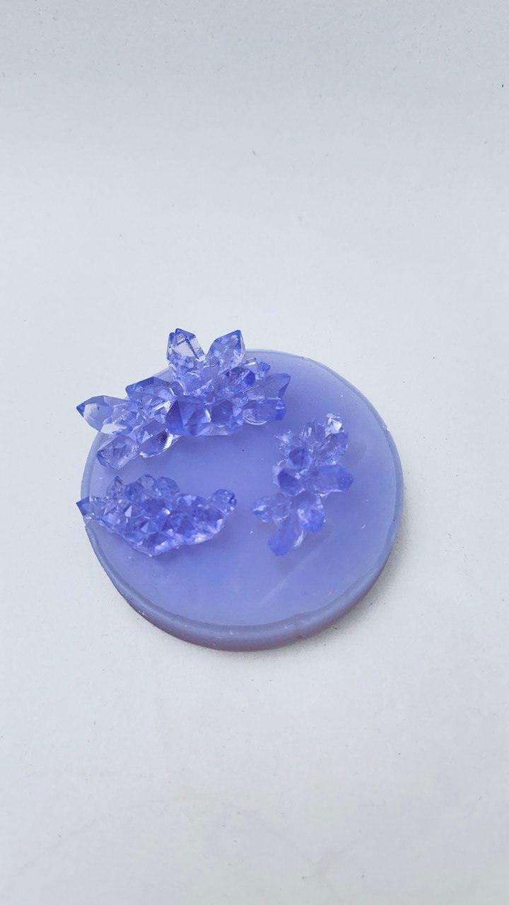 3 Piece Small Crystal Silicone Molds – Sparkling Resin Craft Set Resin Molds Ideas Decor Shop