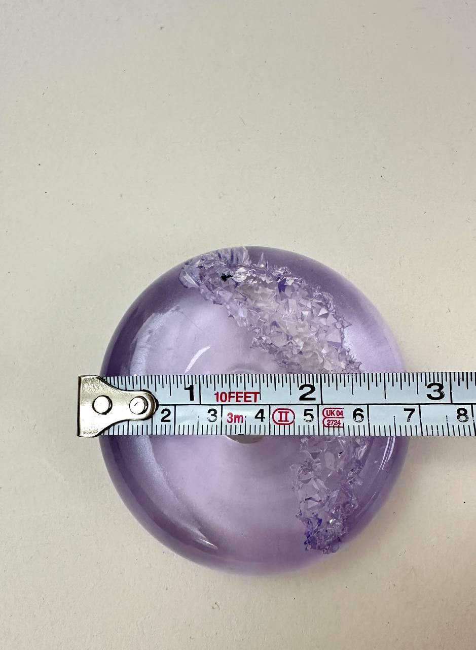 Unique Resin Druzy Ornaments Mold - Crystal Donut Geode Design Silicone Mold Ideas Decor Shop