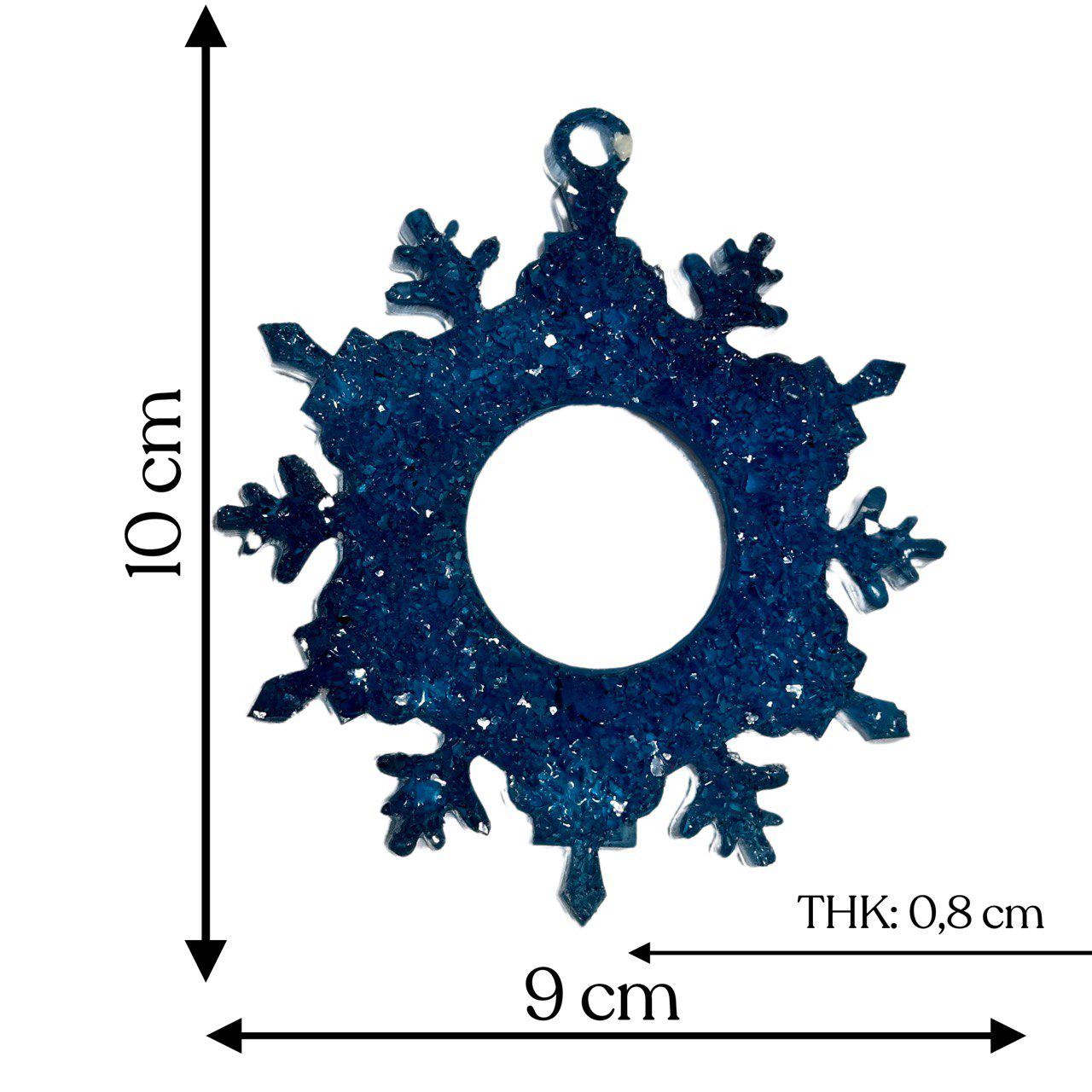 Elegant Snowflake Resin Mold with Crystals Silicone Mold Ideas Decor Shop