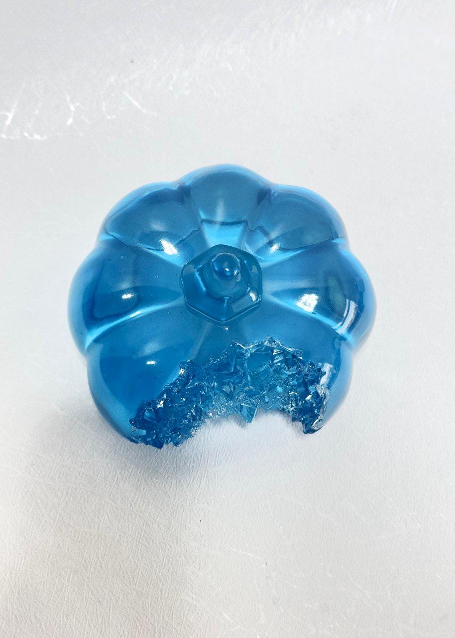 Large Druzy Crystal Pumpkin Silicone Mold for Resin Art and Crafts Resin Molds Ideas Decor Shop