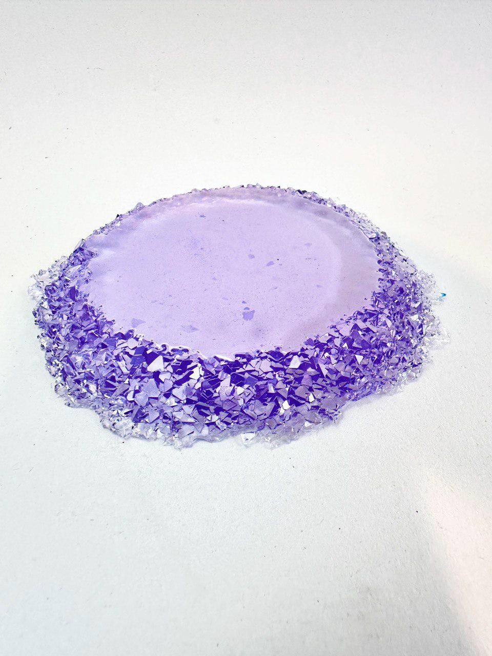 Crystal Edged Coasters - Jewelry Trays Mold - Round Silicone for Stunning Shine Silicone Mold Ideas Decor Shop