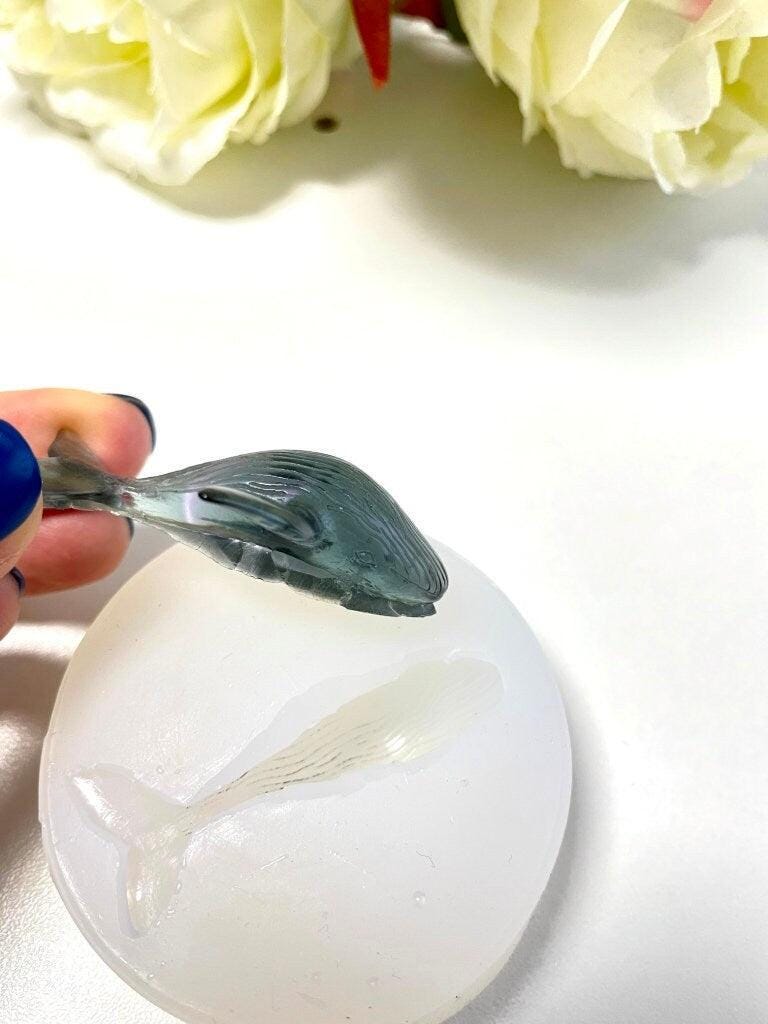 Ocean-Themed 3D Whale Silicone Mold - Perfect for Epoxy Resin and Clay Projects Resin Molds Ideas Decor Shop