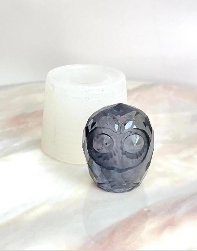 DIY Crystal Owl Designs with Silicone Mold Set Resin Molds Ideas Decor Shop
