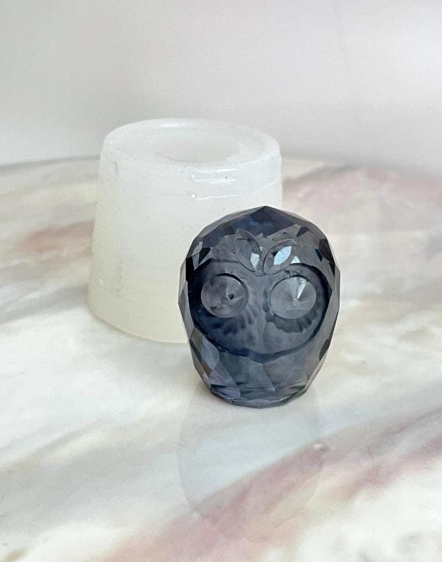 DIY Crystal Owl Designs with Silicone Mold Set Resin Molds Ideas Decor Shop