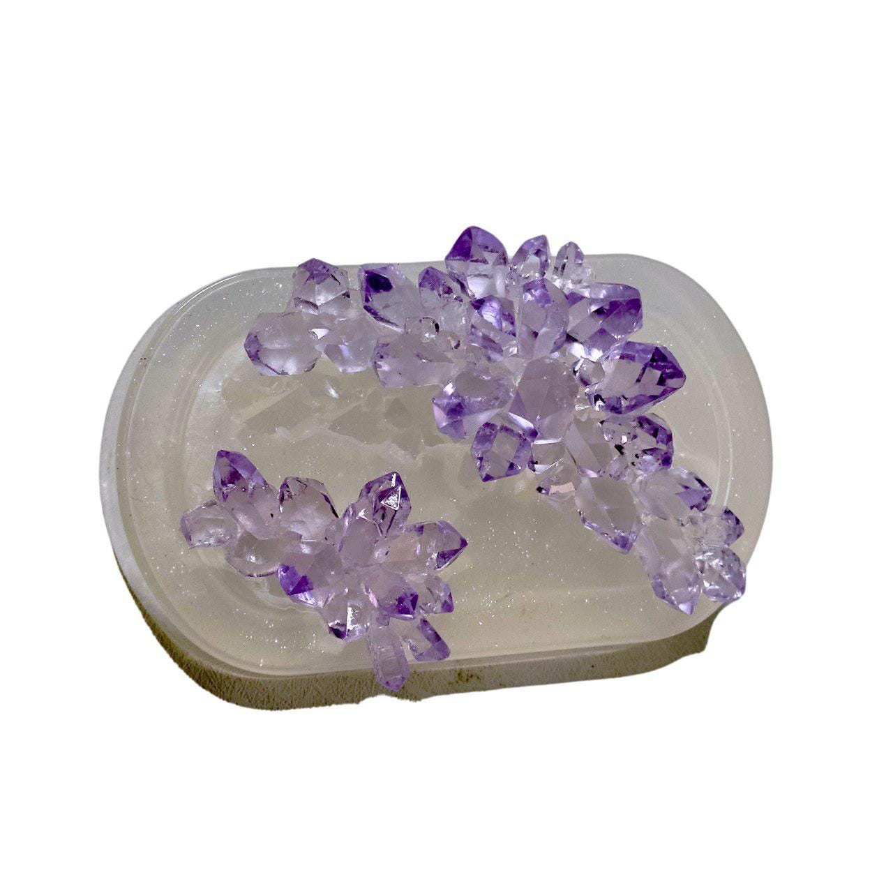 2 Set Professional Crystal Cluster Molds for Elegant Resin Décor Resin Molds Ideas Decor Shop