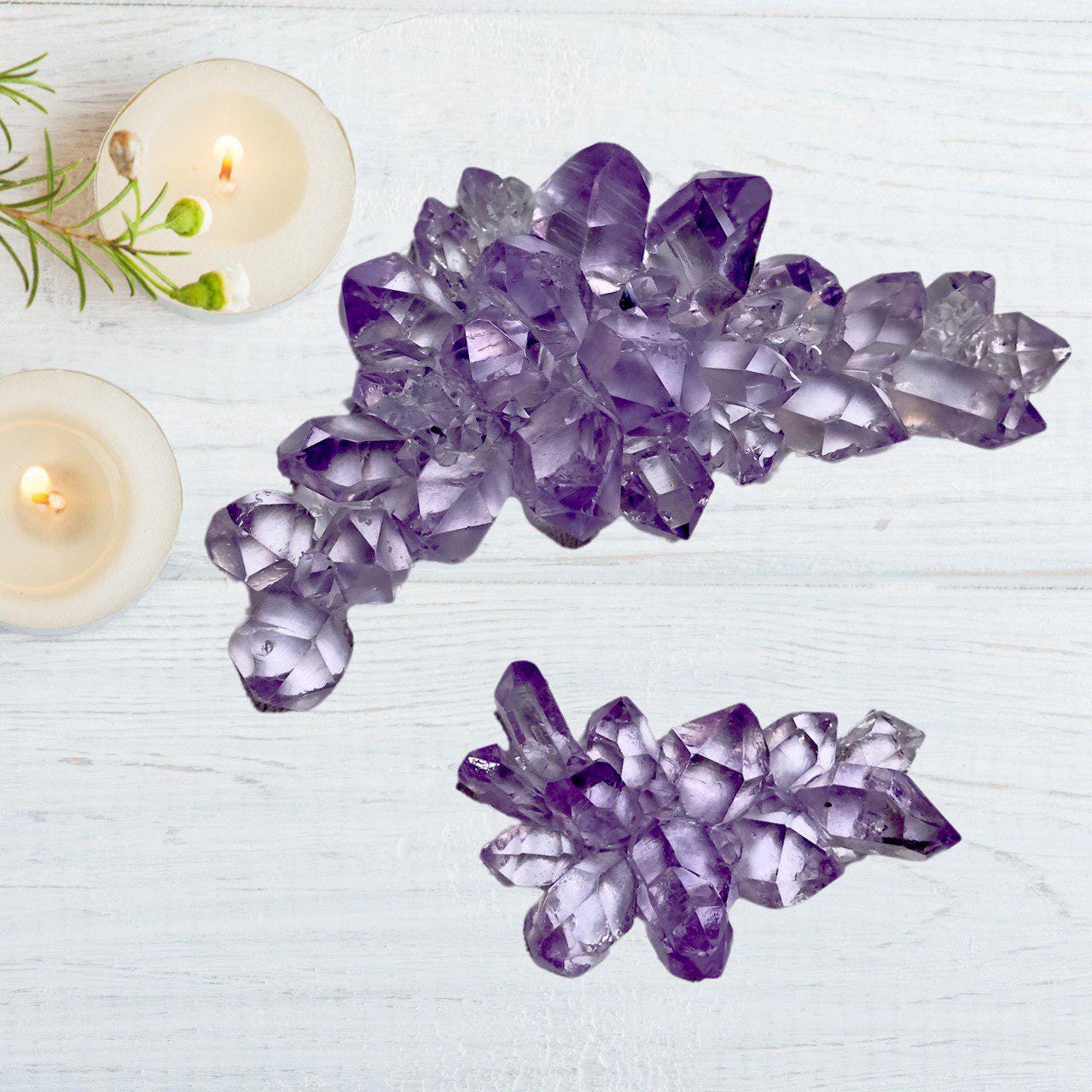 2 Set Professional Crystal Cluster Molds for Elegant Resin Décor Resin Molds Ideas Decor Shop