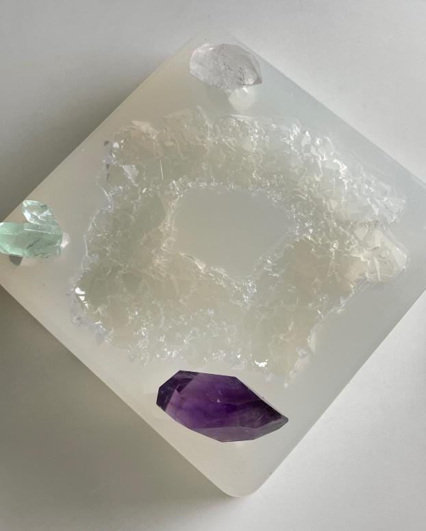 Stunning Resin Art Mold - Extra Large Crystal Cluster Design with 3 Bonus Crystals Resin Molds Ideas Decor Shop