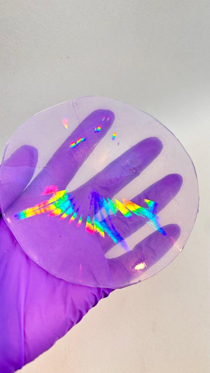 DIY Holographic Inlay Mat - Silicone Mold for Epoxy Resin, Holo Craft Tool Silicone Mold Ideas Decor Shop