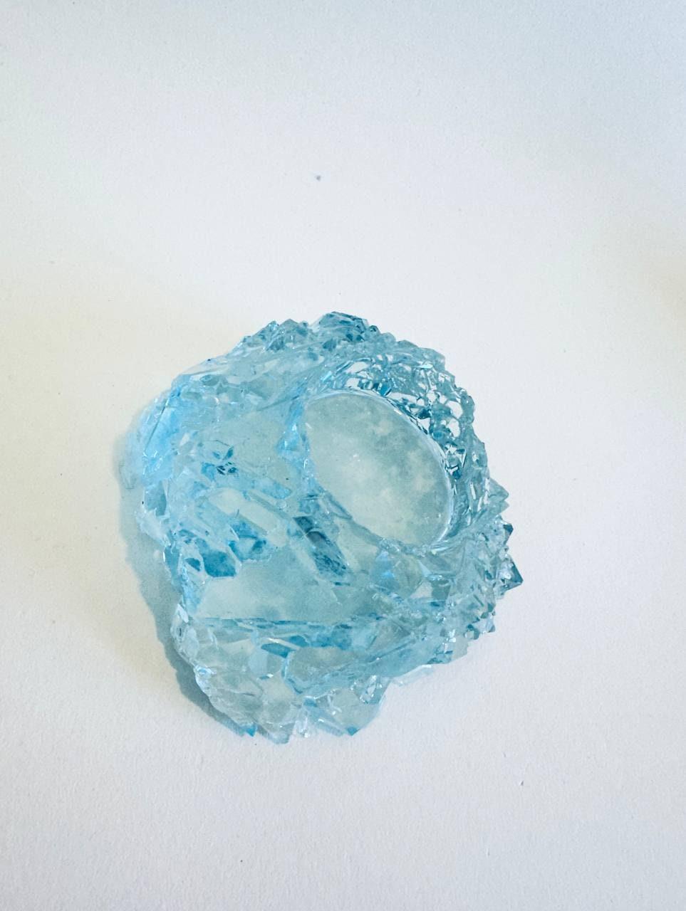 Geode Resin Casting Mold - Crystal Tea Light Holder Artisan Design Silicone Mold Ideas Decor Shop