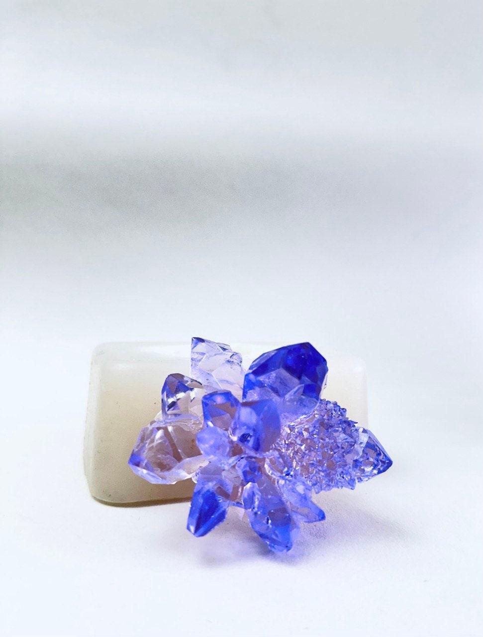 Luxurious Medium Crystal Silicone Mold - Shiny Crystal Cluster Mold Resin Molds Ideas Decor Shop