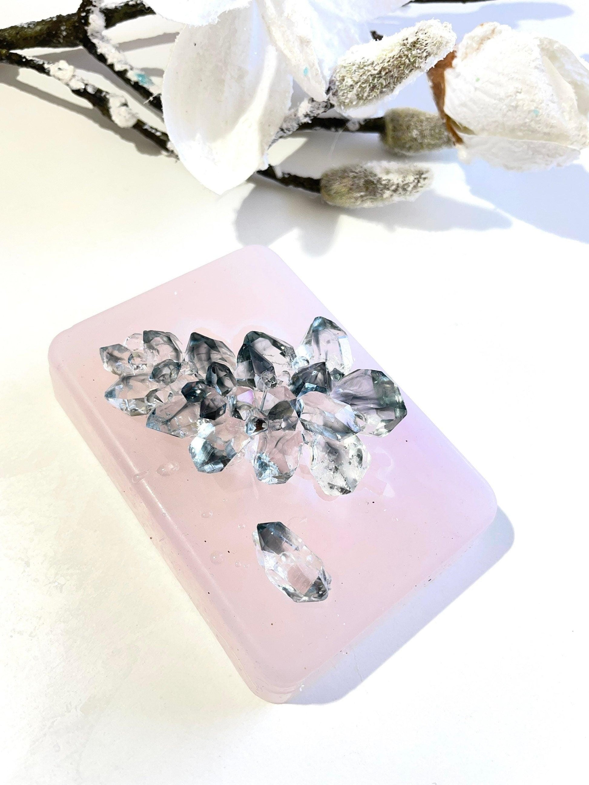2 Pc Little Crystal Cluster Silicone Molds for Resin Crafts DIY Resin Molds Ideas Decor Shop