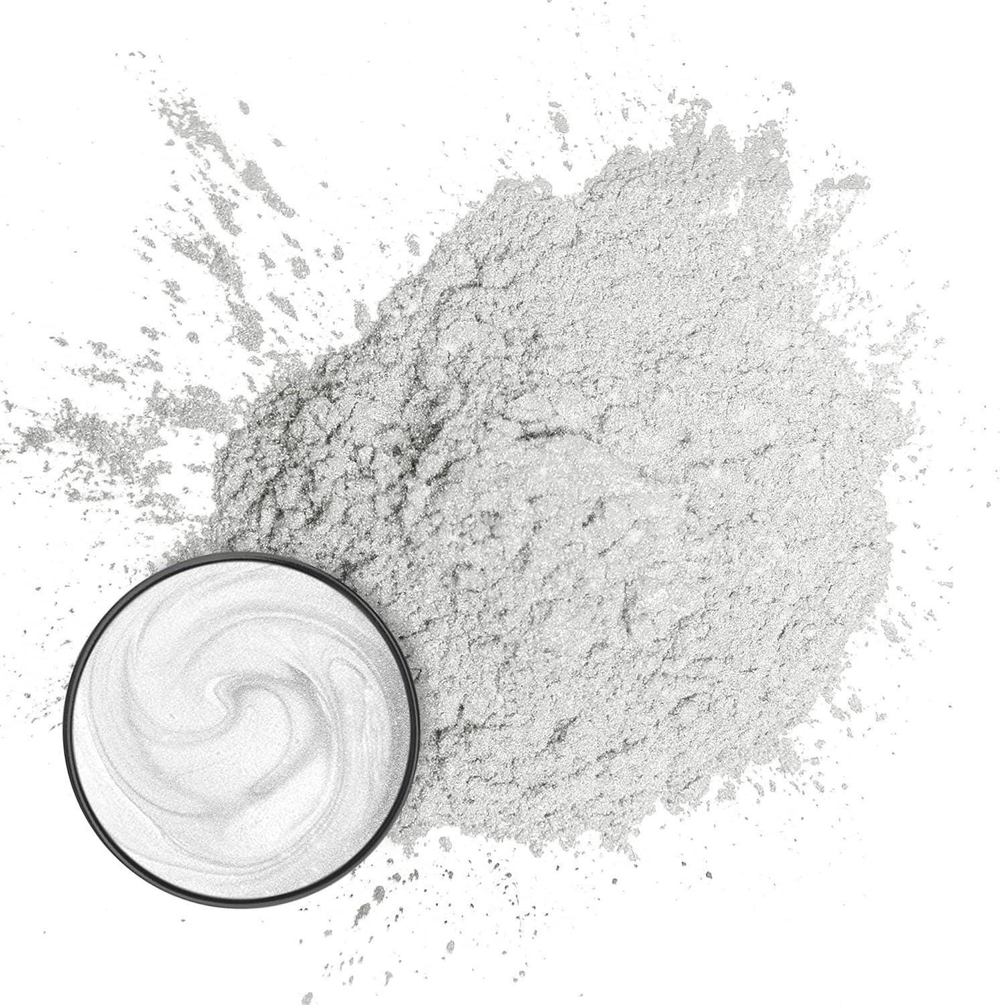 3-5g Pearl White Mica Powder Glitter - Shimmer Pigment