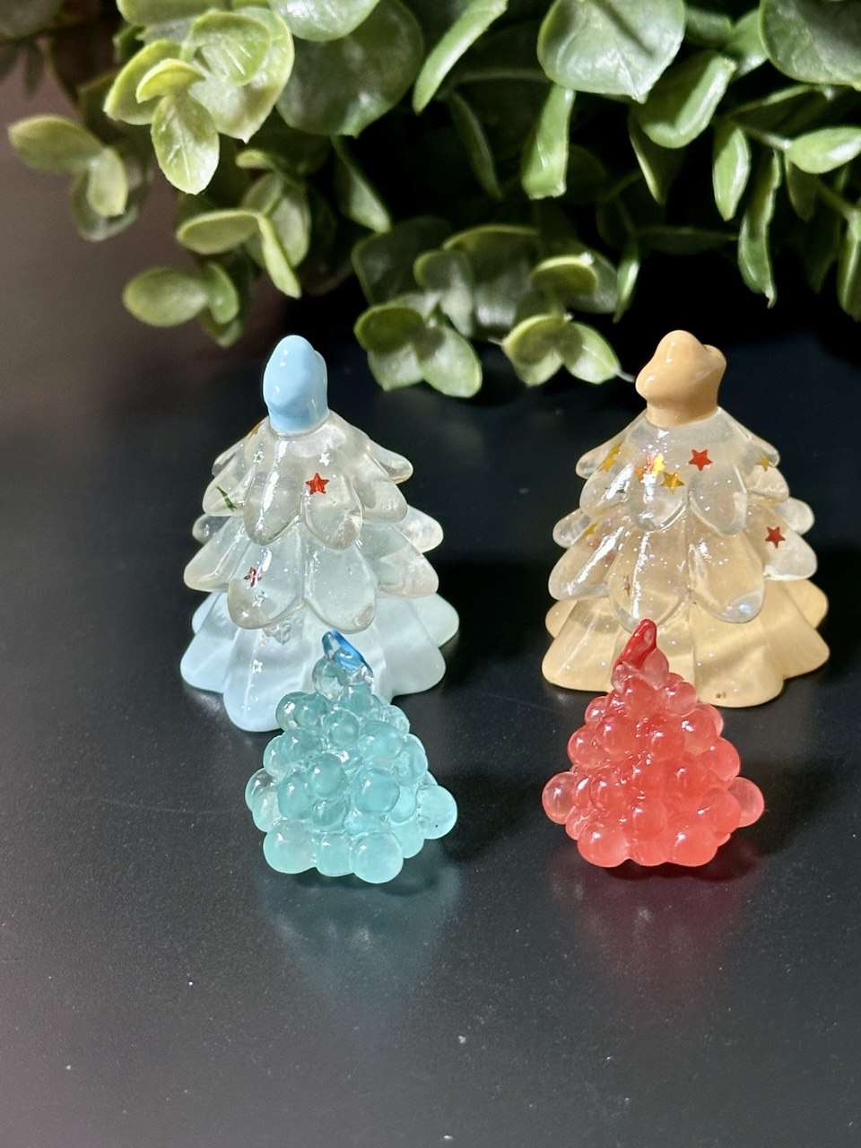 Christmas Tree Silicone Mold | 4 Mini Tree Shapes