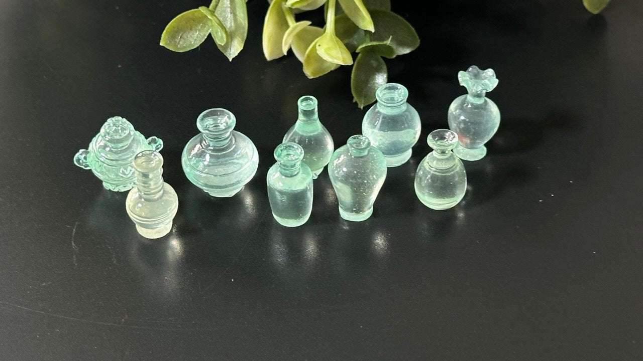 Mini Bottle Silicone Mold for Resin, Clay, Wax and Plaster