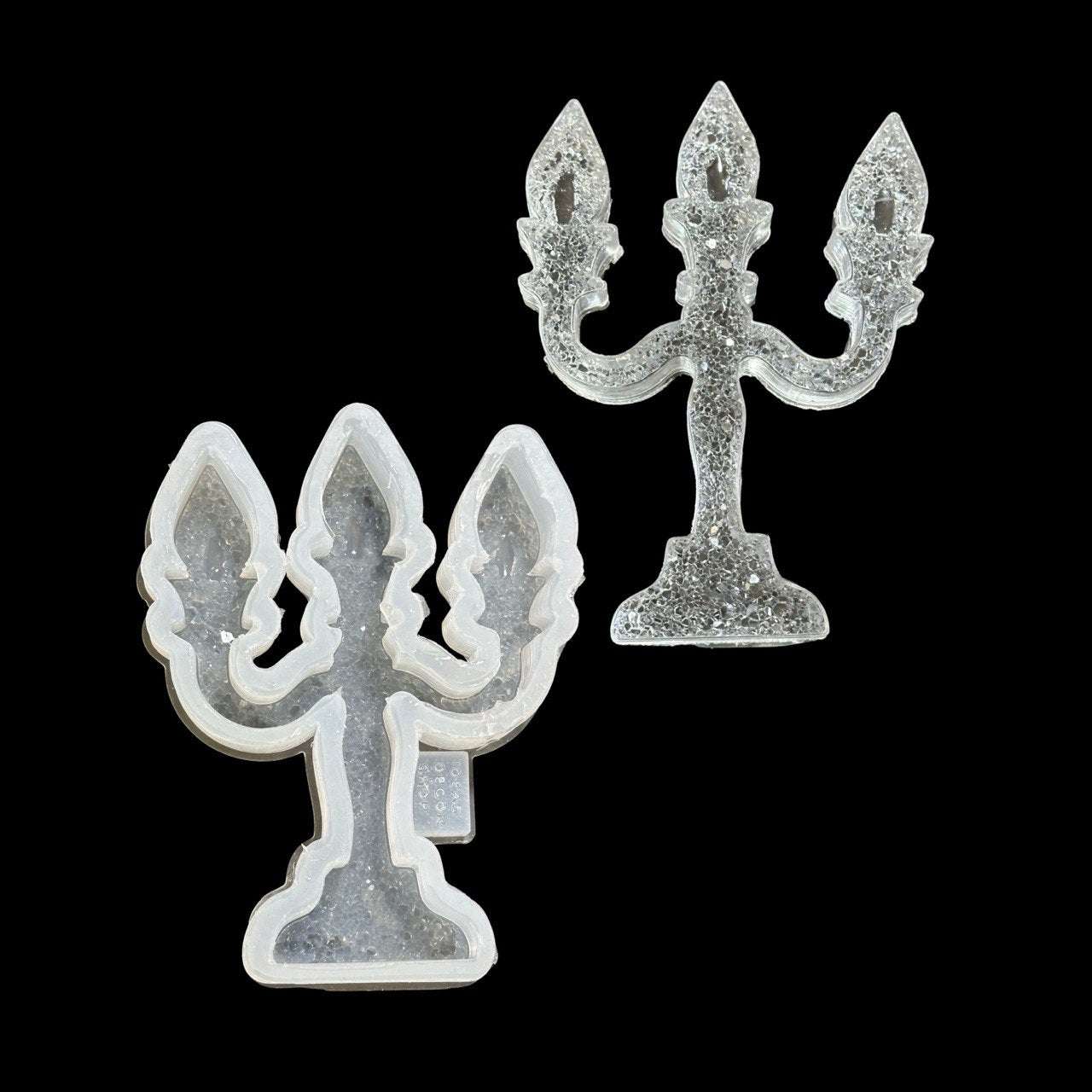 Druzy Crystal Candleholder Silicone Form