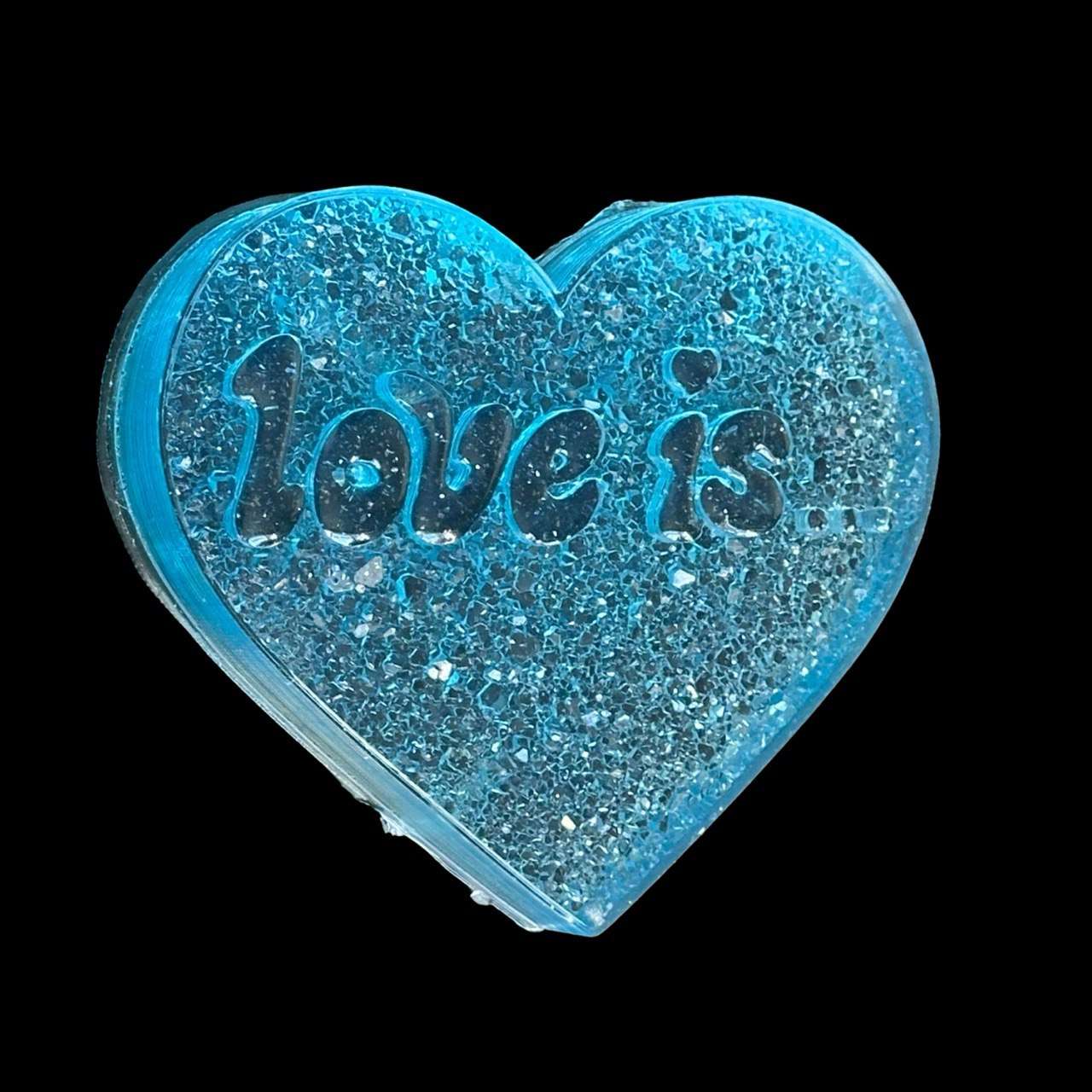 Druzy Heart Shape Resin Silicone Mold