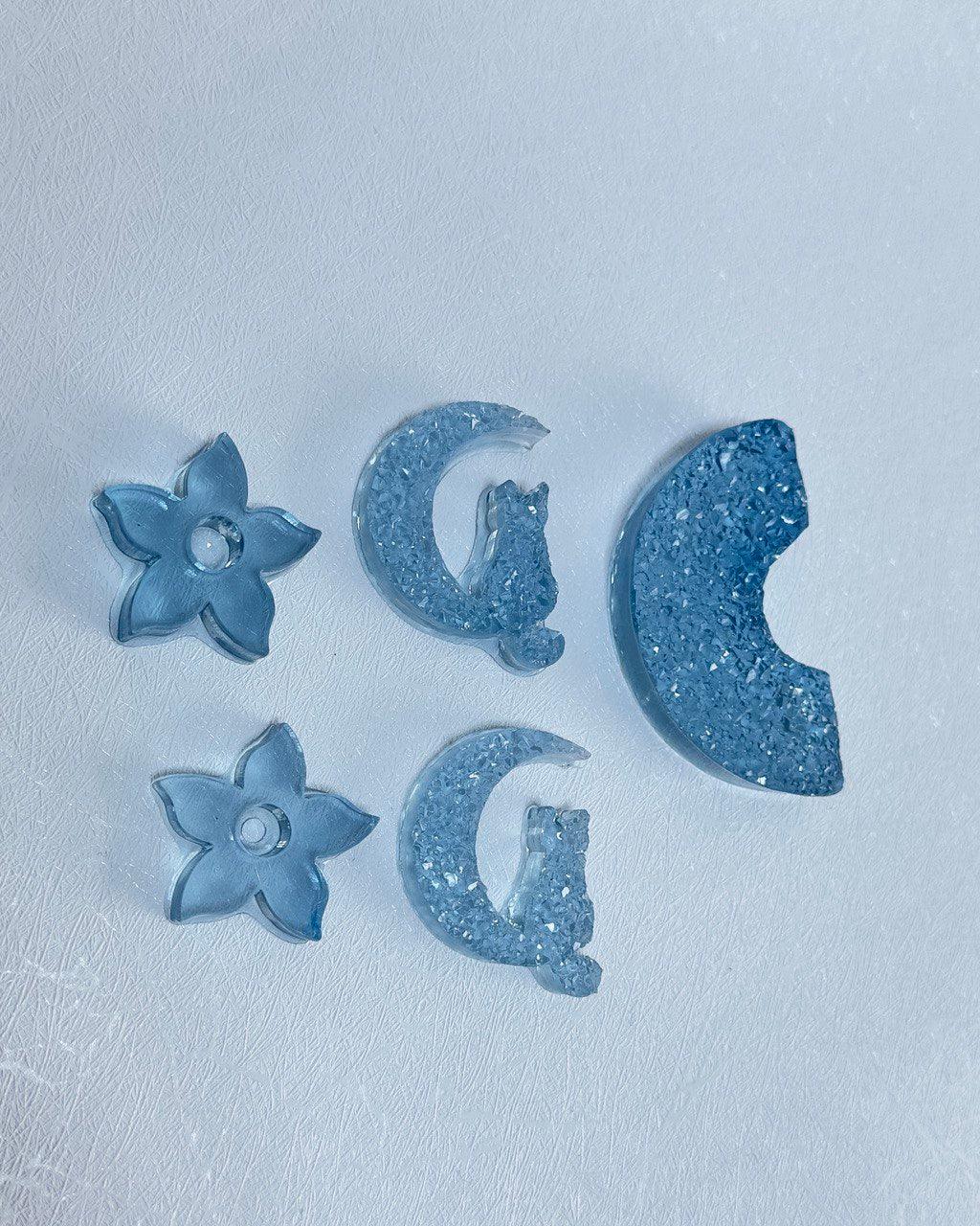 Crystal Cat, Rainbow and Flower Silicone Molds for Resin Jewelry Making Resin Molds Ideas Decor Shop