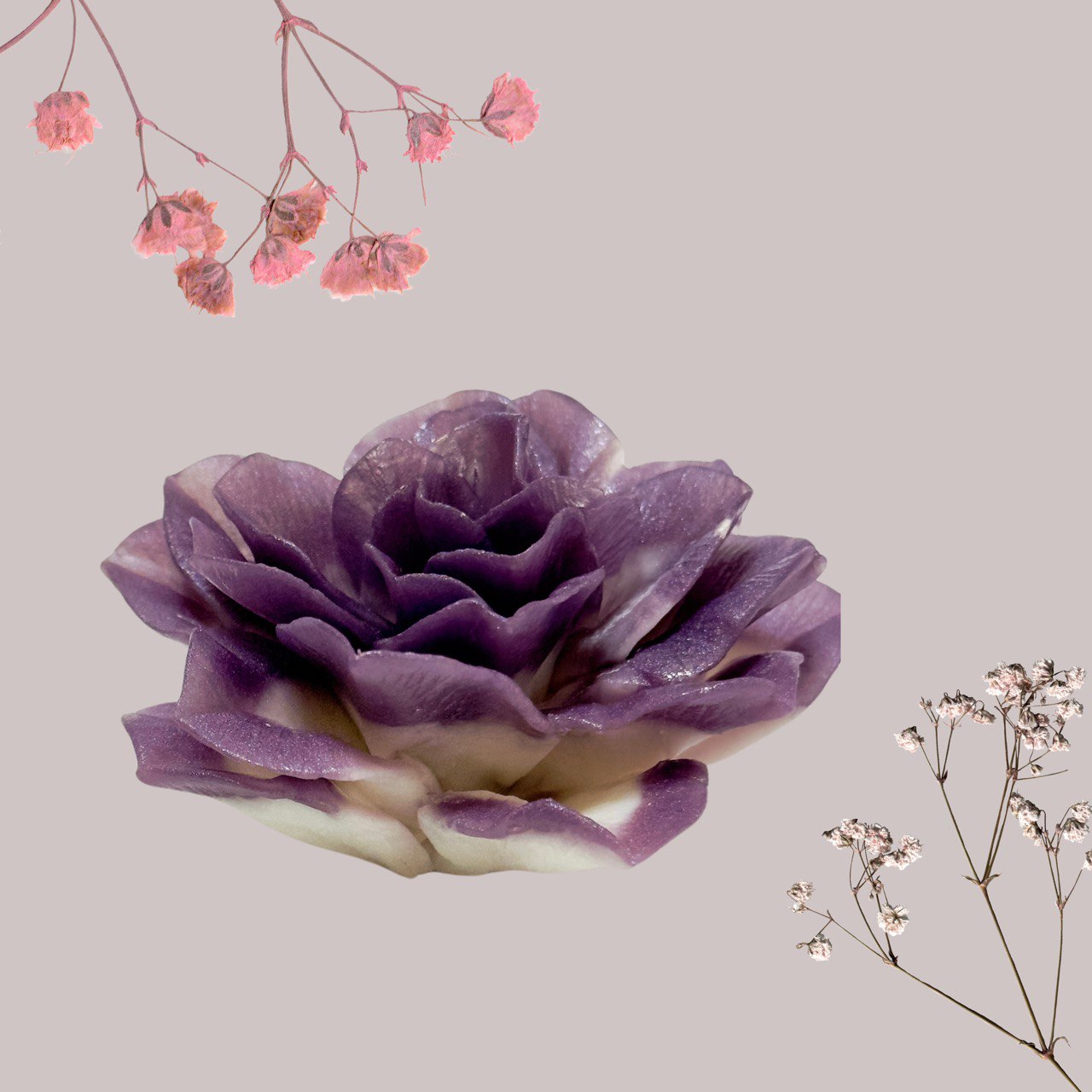 Luxurious Flower Silicone Resin Mold - Candle Making Supply Resin Molds Ideas Decor Shop