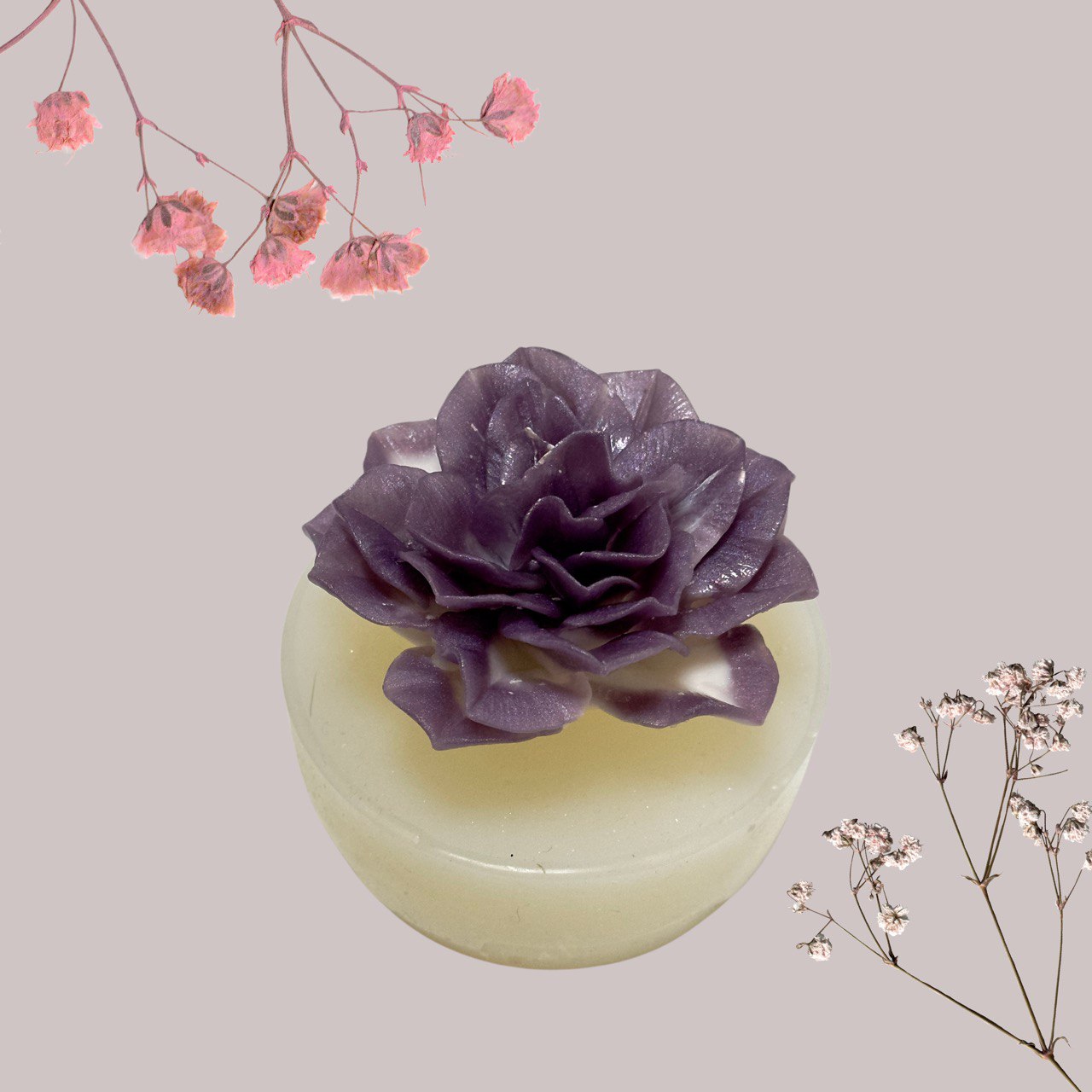 Luxurious Flower Silicone Resin Mold - Candle Making Supply Resin Molds Ideas Decor Shop