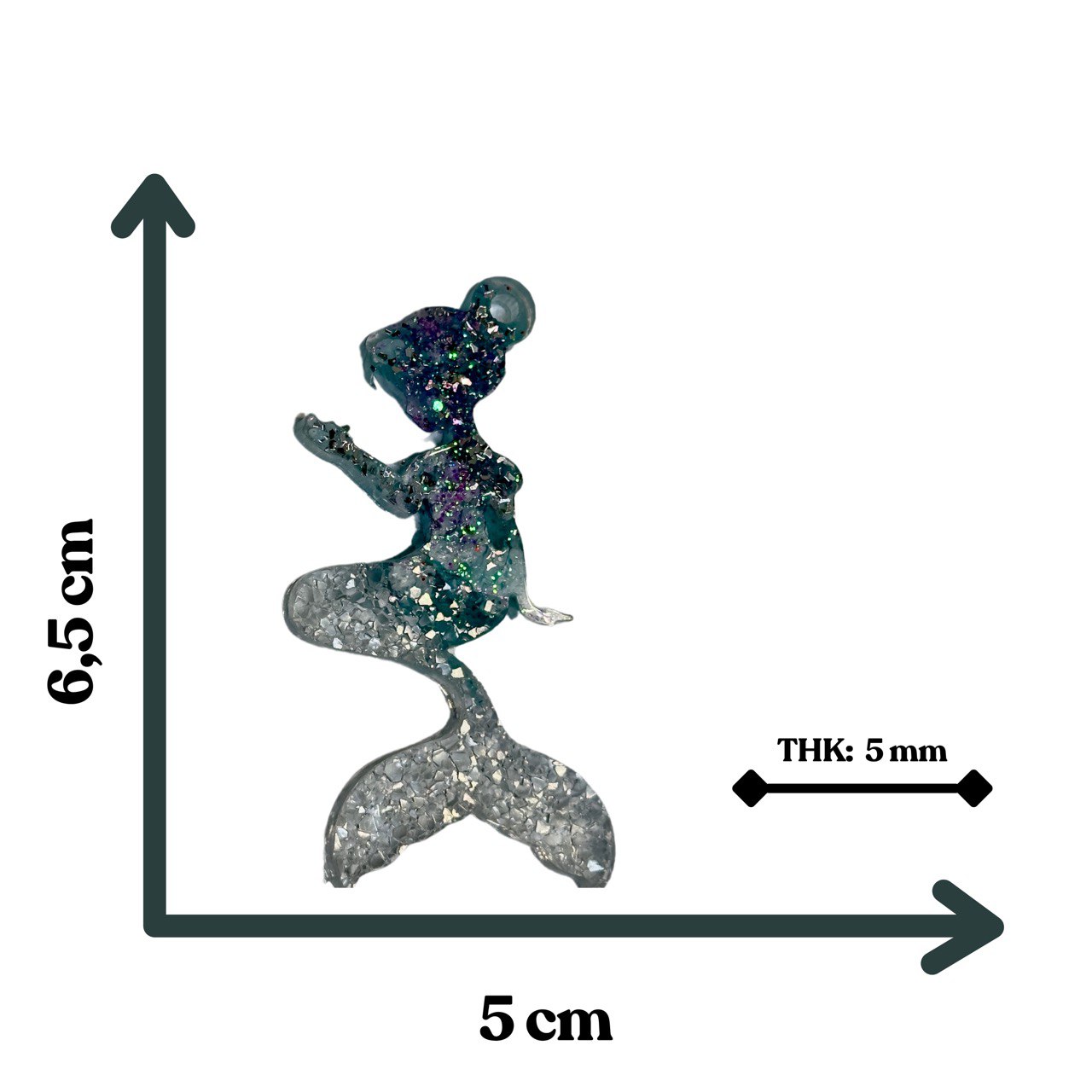Druzy Embellished Mermaid Silicone Mold for Resin Druzy Ornaments Silicone Mold Ideas Decor Shop