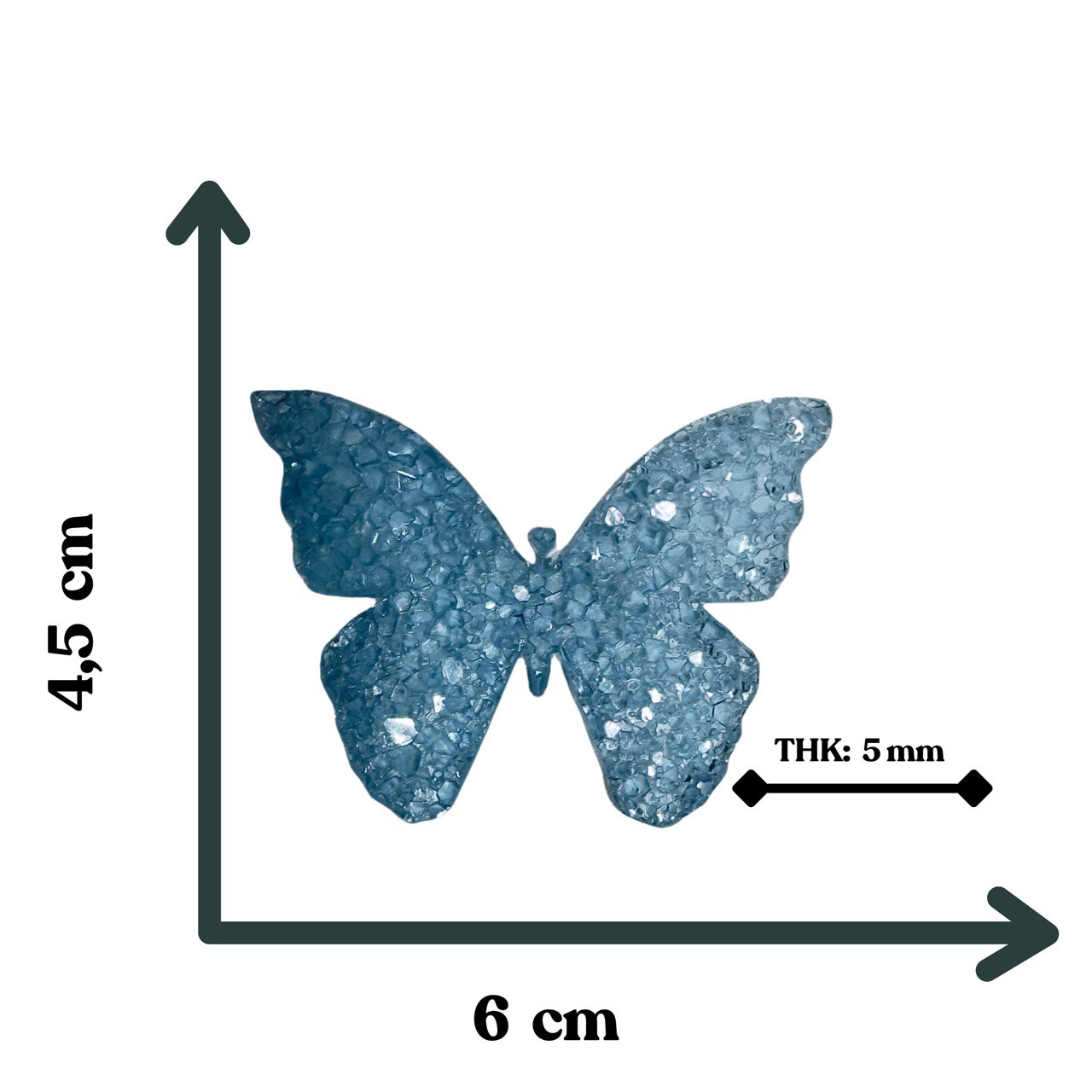 Butterfly Crystal Druzy Resin Mold for Jewelry and Keychain Making Silicone Mold Ideas Decor Shop