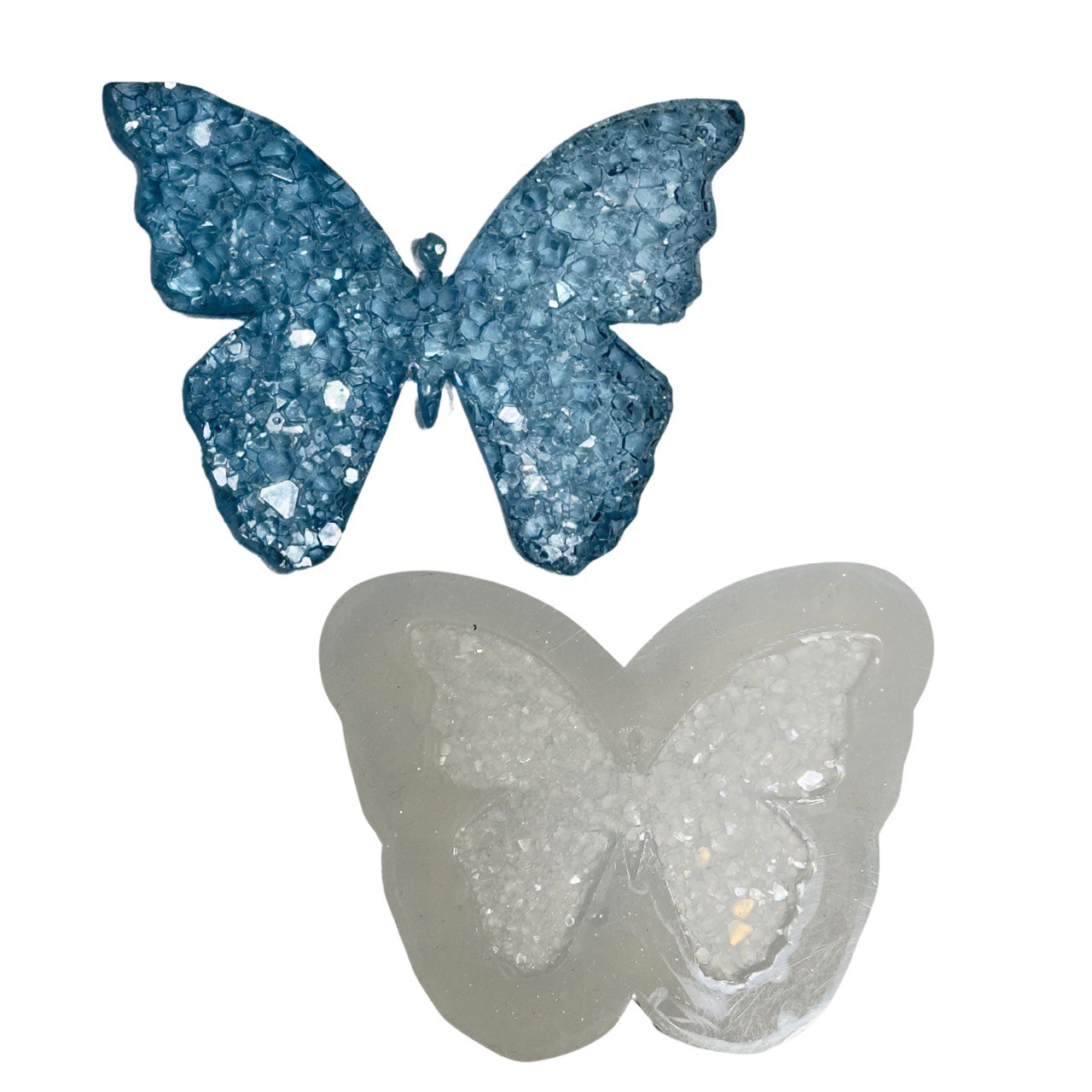 Butterfly Crystal Druzy Resin Mold for Jewelry and Keychain Making Silicone Mold Ideas Decor Shop