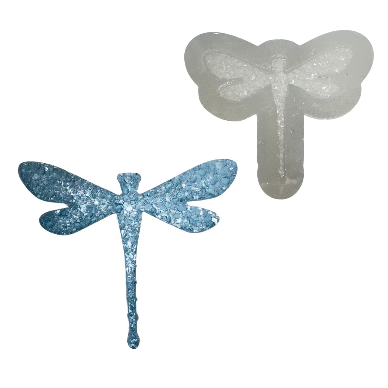 Dragonfly Crystal Druzy Resin Mold - DIY Jewelry and Keychain Craft Tool Silicone Mold Ideas Decor Shop