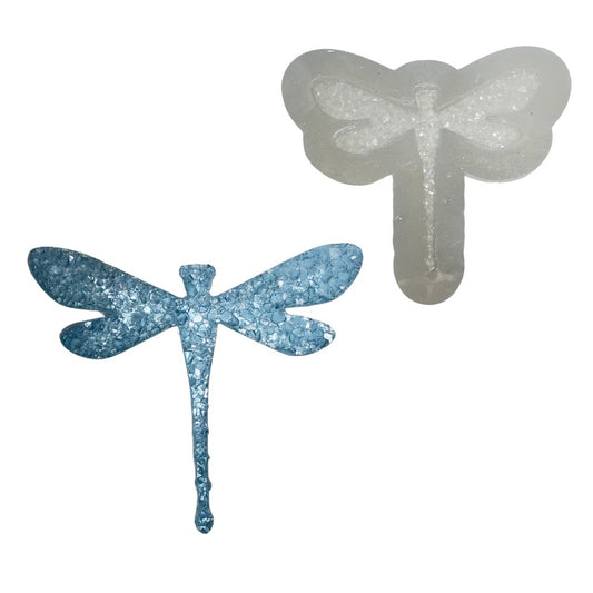 Dragonfly Crystal Druzy Resin Mold - DIY Jewelry and Keychain Craft Tool Silicone Mold Ideas Decor Shop