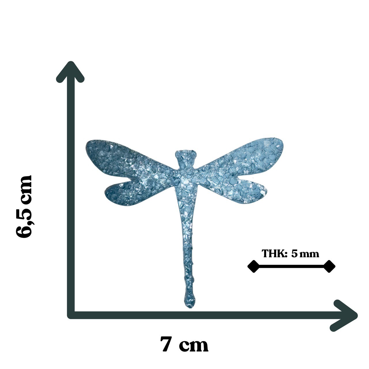 Dragonfly Crystal Druzy Resin Mold - DIY Jewelry and Keychain Craft Tool Silicone Mold Ideas Decor Shop