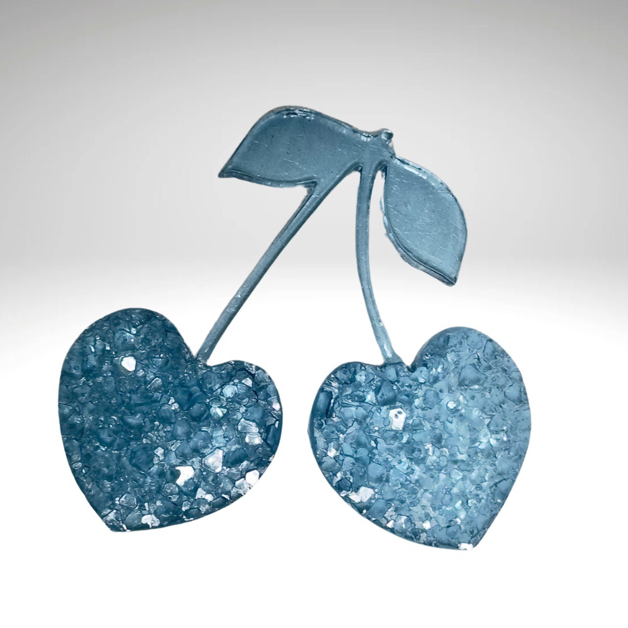Cherries Crystal Druzy Resin Mold - DIY Jewelry and Keychain Craft Tool Silicone Mold Ideas Decor Shop