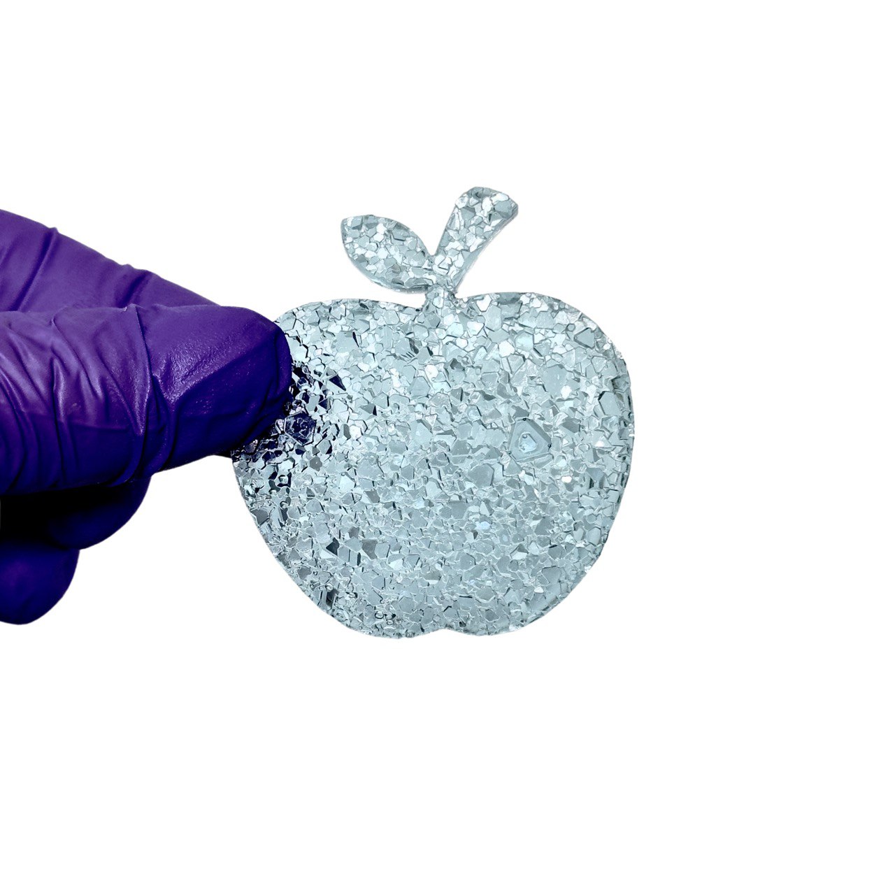 Crystal Apple Druzy Resin Mold - DIY Jewelry Making and Keychain Silicone Mold Ideas Decor Shop