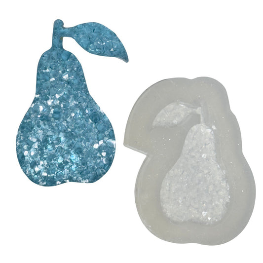 Crystal Druzy Pear Mold | Resin Mold for Jewelry and Keychain Making Silicone Mold Ideas Decor Shop