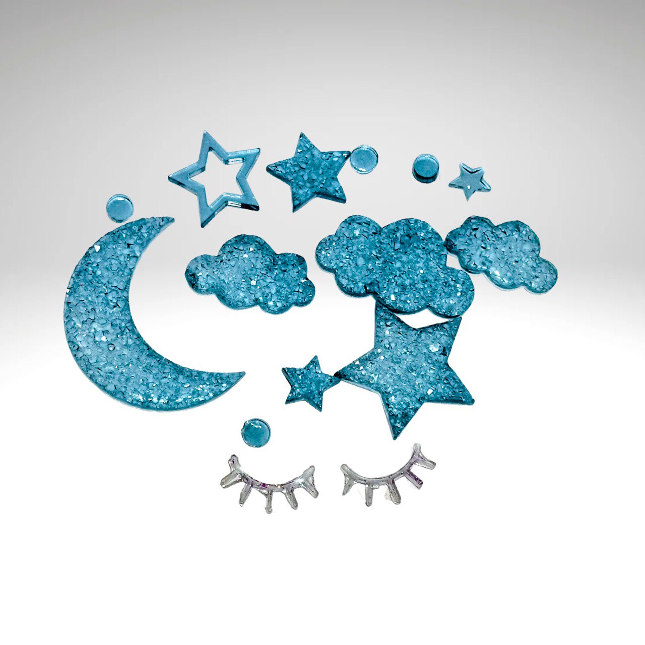 Druzy Magic Resin Mold - Stars, Moon, Eyes, Clouds - DIY Jewelry Making Kit Silicone Mold Ideas Decor Shop