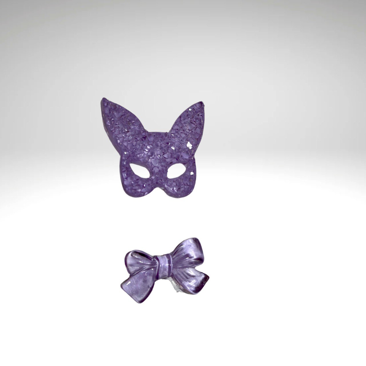 Crystal Druzy Cat Keychain Silicone Mold Set | Cat with Bow Resin Mold Silicone Mold Ideas Decor Shop