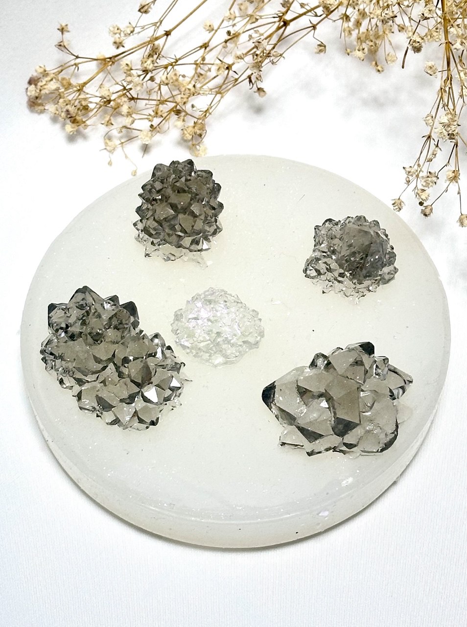 Stunning 5pcs Resin Crystal Cluster Jewelry Silicone Mold Set Silicone Mold Ideas Decor Shop