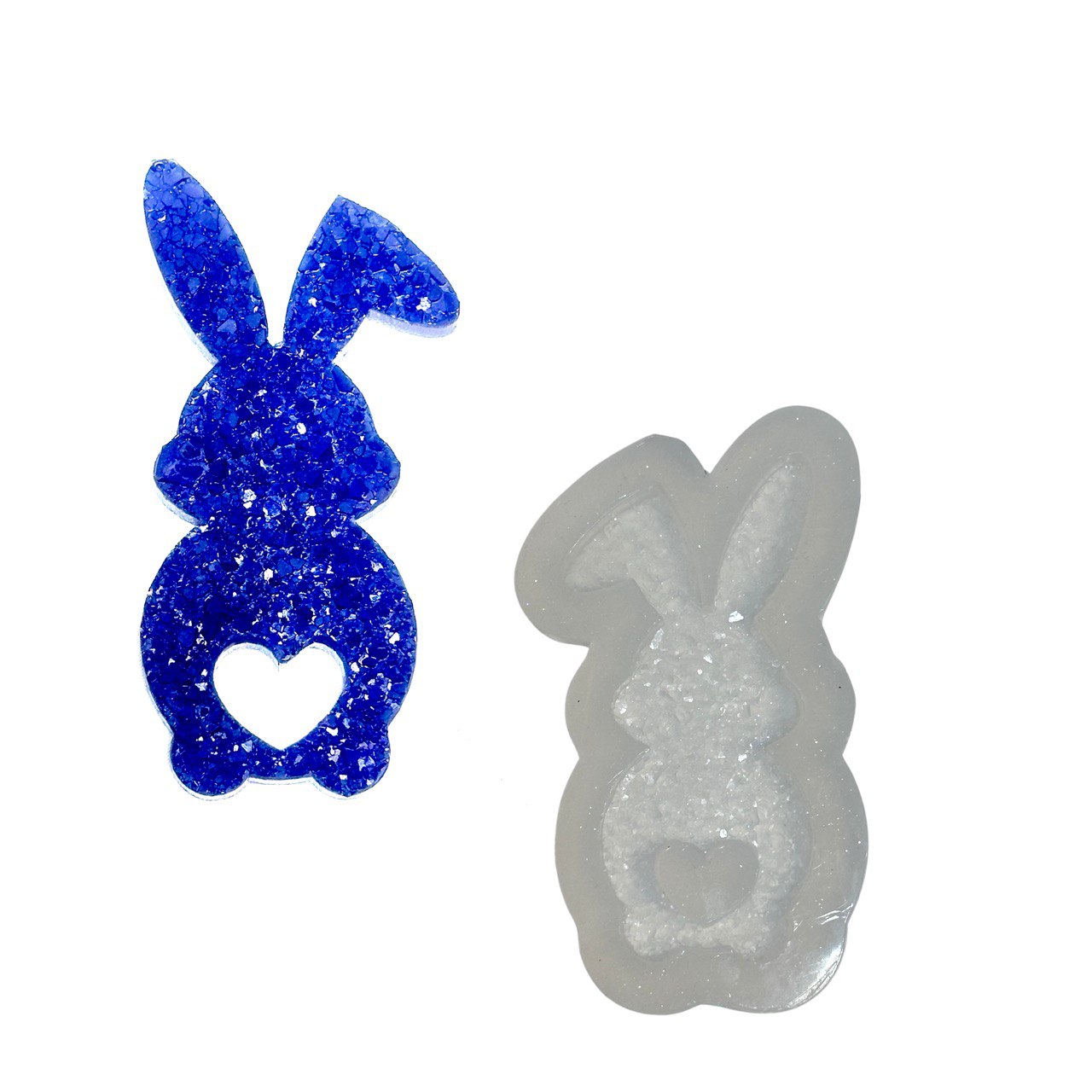 Silicone Mold for Rabbits with Crystals Silicone Mold Ideas Decor Shop