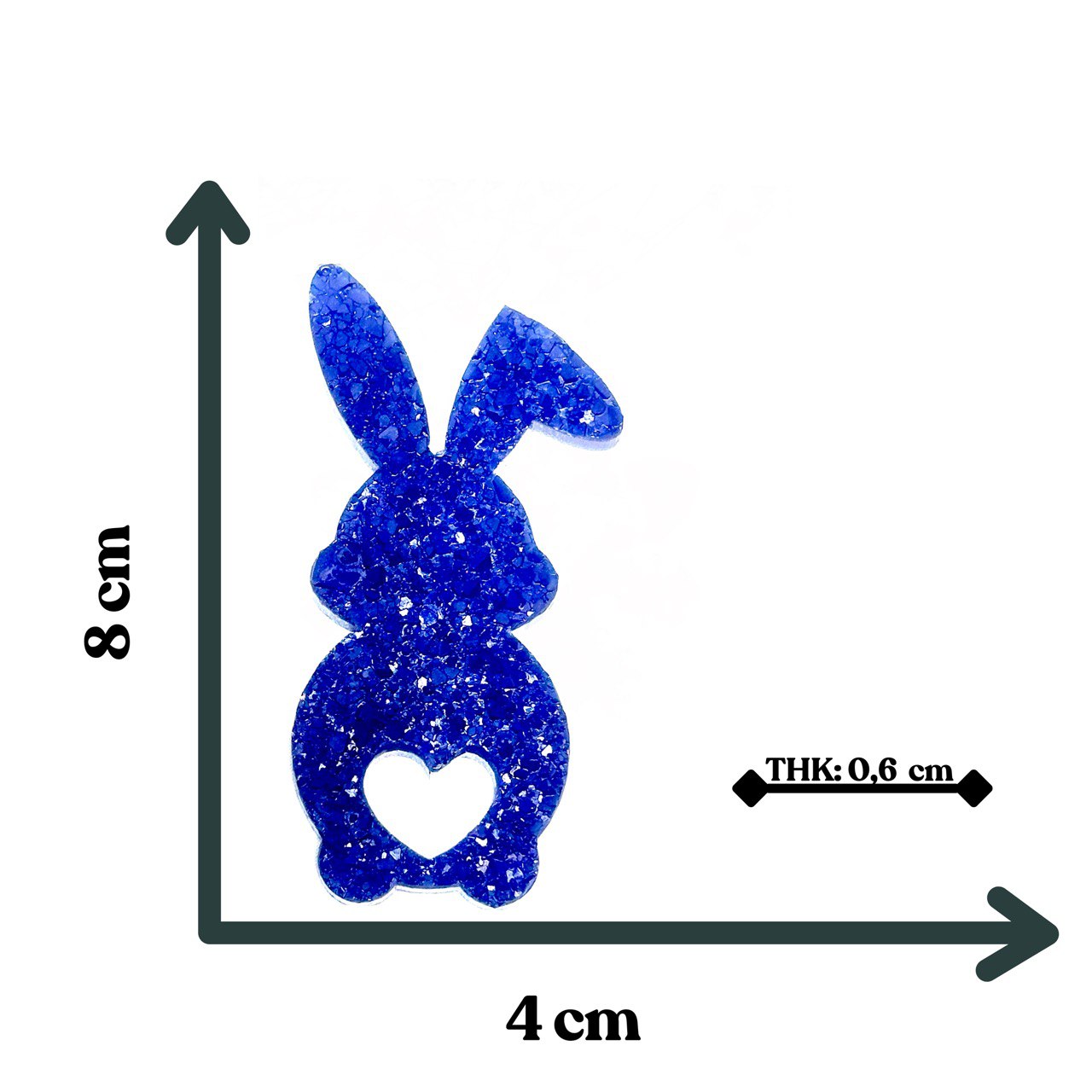 Silicone Mold for Rabbits with Crystals Silicone Mold Ideas Decor Shop