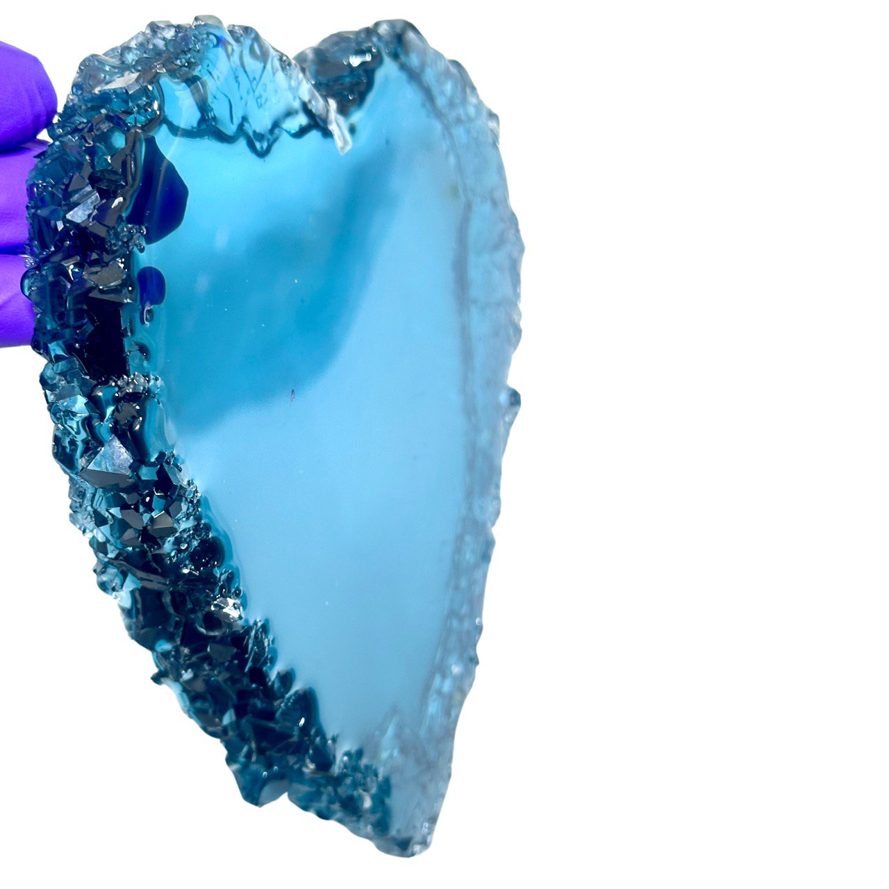 Crystal Edge Heart Geode Silicone Mold Silicone Mold Ideas Decor Shop