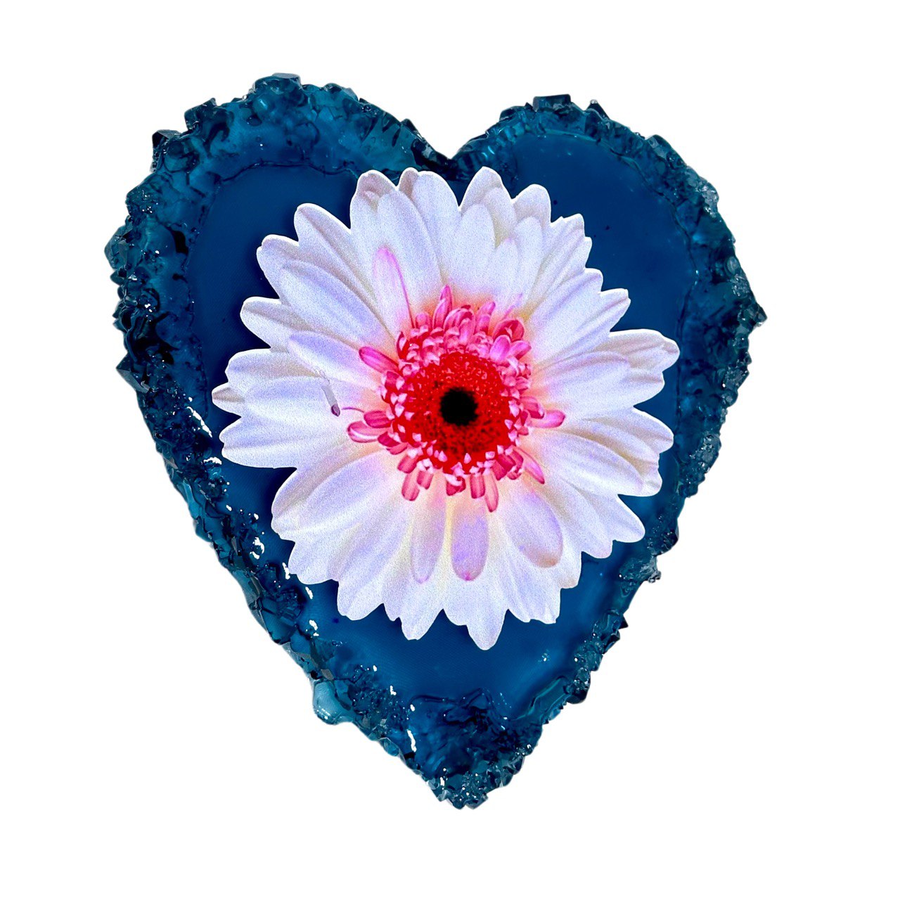 Crystal Edge Heart Geode Silicone Mold Silicone Mold Ideas Decor Shop